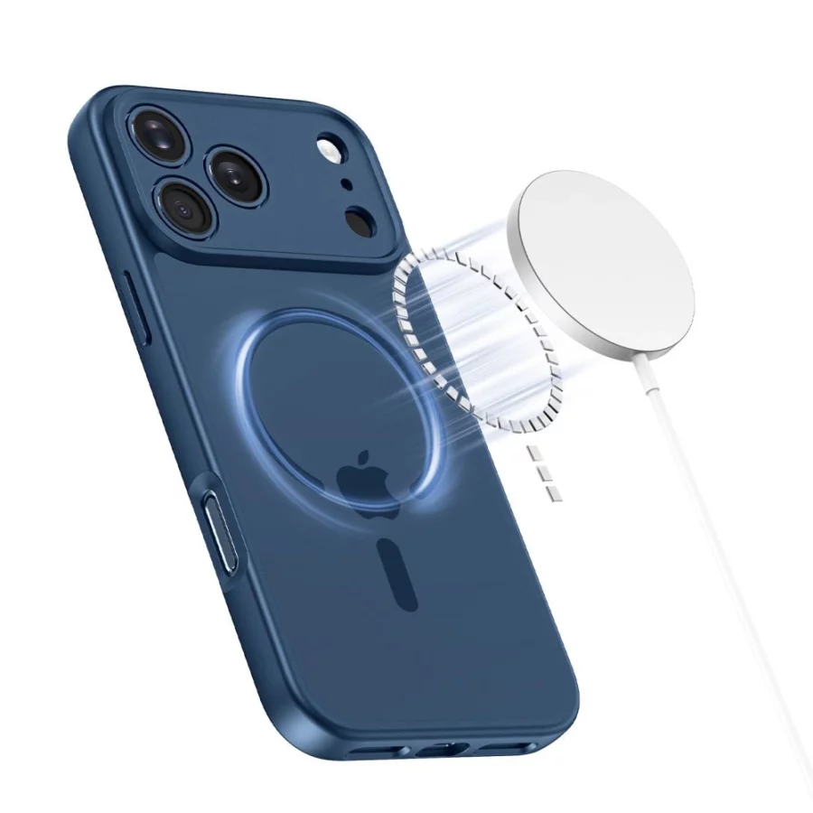 Etui Tech-Protect BasicMag MagSafe na iPhone 17 Pro - granatowe