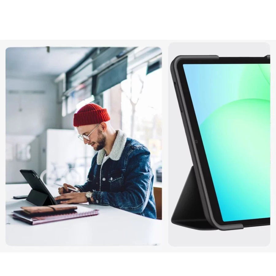 Etui TechProtect SmartCase na Samsung Galaxy Tab A9 / A11 8.7 X110 / X115 / X133 / X135 - czarne