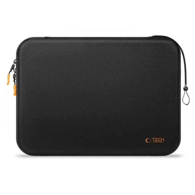 Etui Tech-Protect Hardpouch na laptopa 13-14 - czarno-pomarańczowe