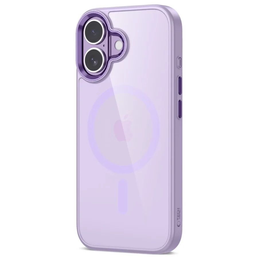 Etui Tech-Protect MagMat MagSafe na iPhone 17 - przezroczysto-fioletowe