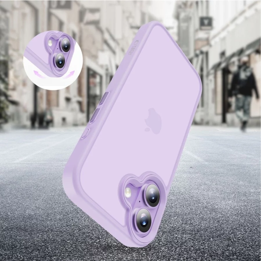 Etui Tech-Protect MagMat na iPhone 17 - fioletowe
