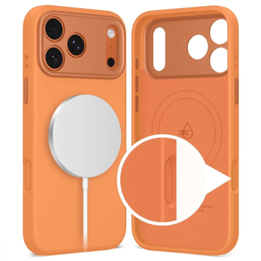 Etui Tech-Protect Uniq MagSafe MagSafe na iPhone 17 Pro - pomarańczowe