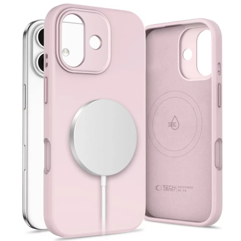 Etui Tech-Protect Uniq MagSafe na iPhone 17 - różowe