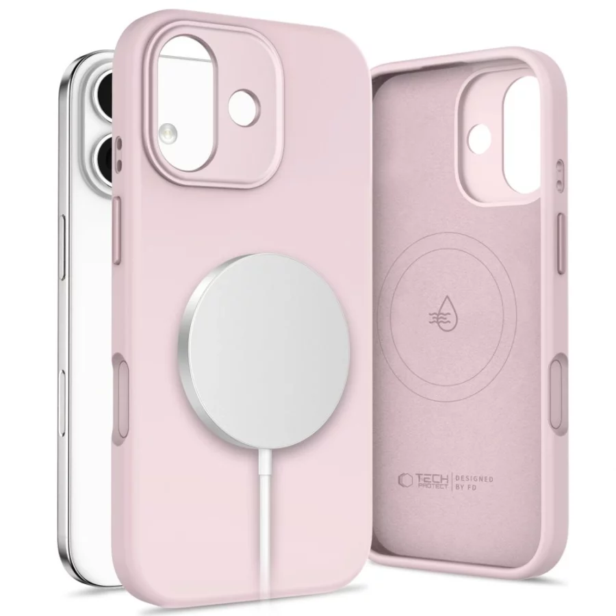 Etui Tech-Protect Uniq MagSafe na iPhone 17 - różowe