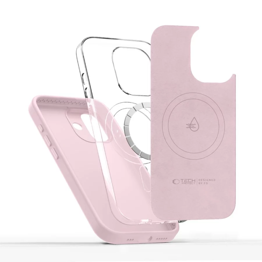 Etui Tech-Protect Uniq MagSafe na iPhone 17 - różowe
