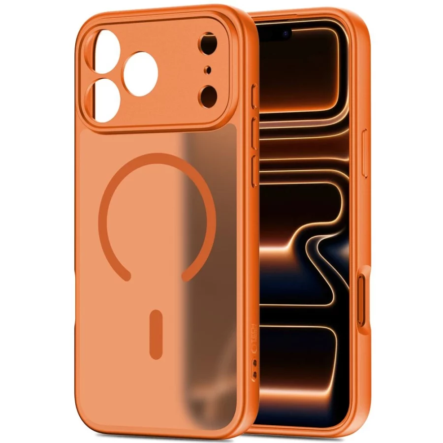 Etui Tech-Protect BasicMag MagSafe na iPhone 17 Pro Max - pomarańczowe