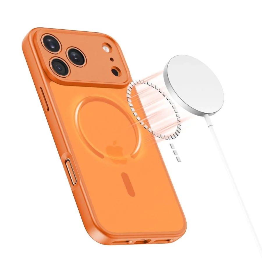 Etui Tech-Protect BasicMag MagSafe na iPhone 17 Pro Max - pomarańczowe