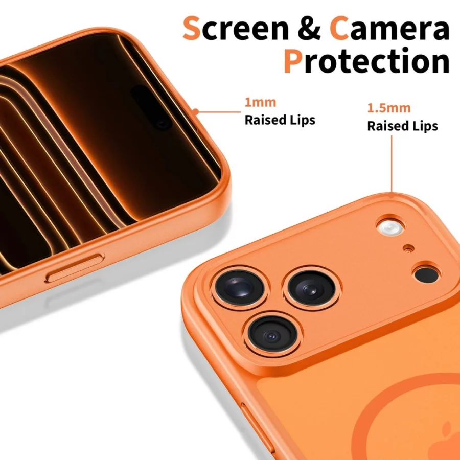 Etui Tech-Protect BasicMag MagSafe na iPhone 17 Pro Max - pomarańczowe