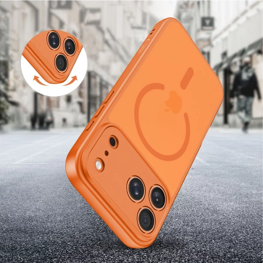 Etui Tech-Protect BasicMag MagSafe na iPhone 17 Pro Max - pomarańczowe