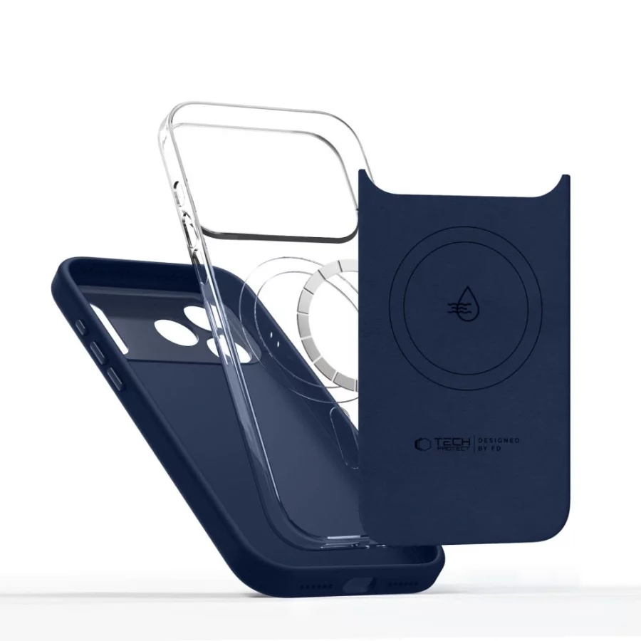 Etui Tech-Protect Uniq MagSafe MagSafe na iPhone 17 Pro Max - granatowe