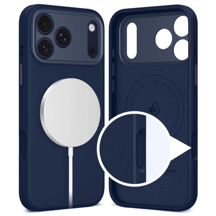 Etui Tech-Protect Uniq MagSafe na iPhone 17 Pro - granatowe