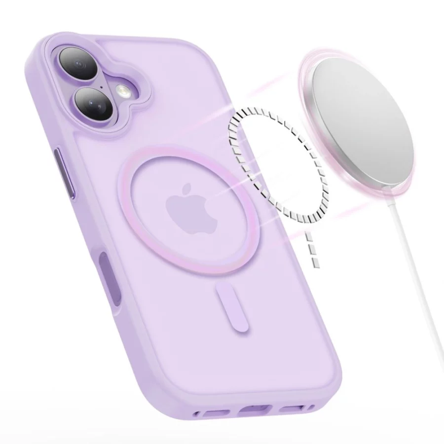 Etui Tech-Protect MagMat MagSafe na iPhone 17 - fioletowe