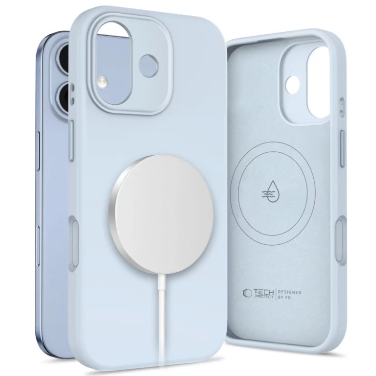 Etui Tech-Protect Uniq MagSafe na iPhone 17 - niebieskie