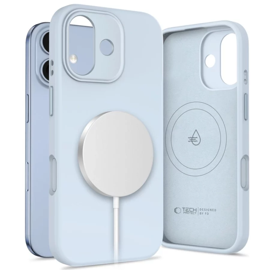 Etui Tech-Protect Uniq MagSafe na iPhone 17 - niebieskie