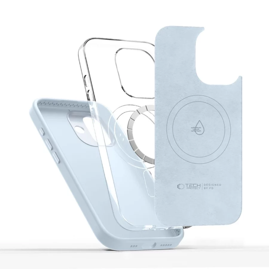 Etui Tech-Protect Uniq MagSafe na iPhone 17 - niebieskie