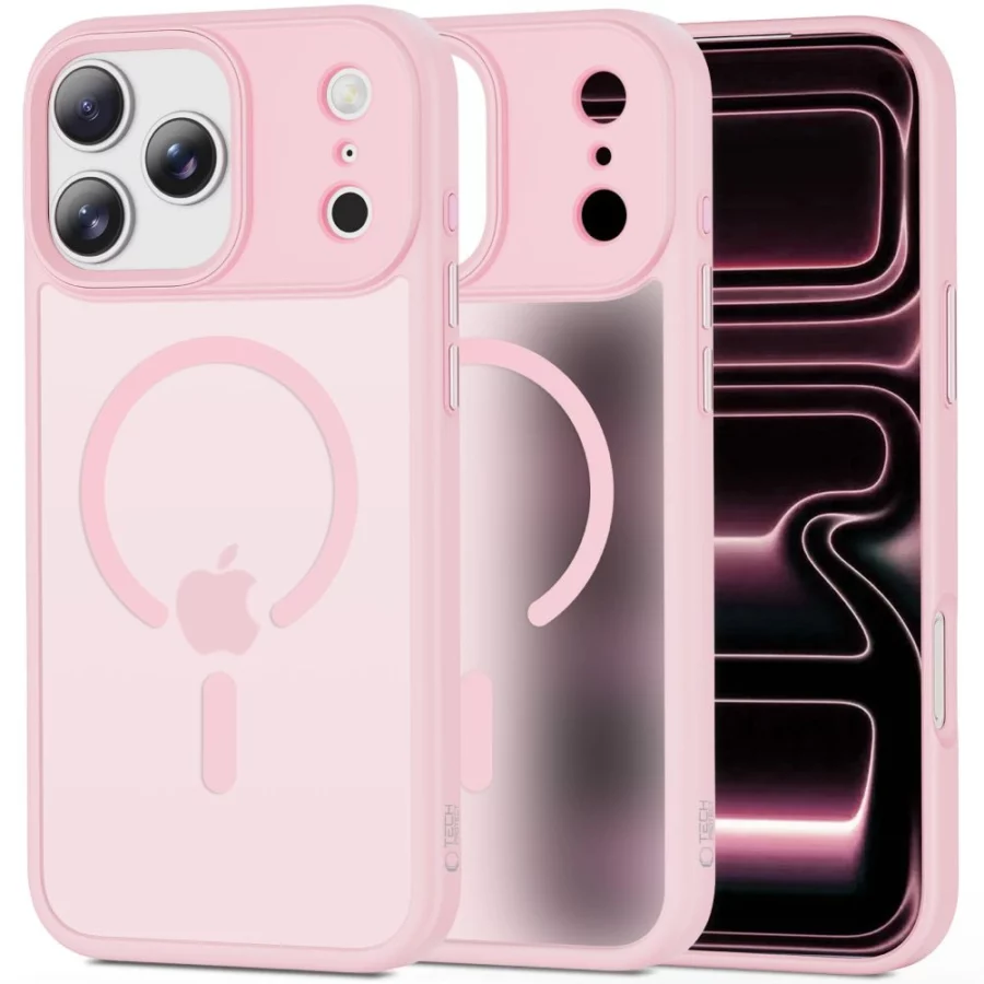 Etui Tech-Protect MagMat MagSafe na iPhone 17 Pro - różowe