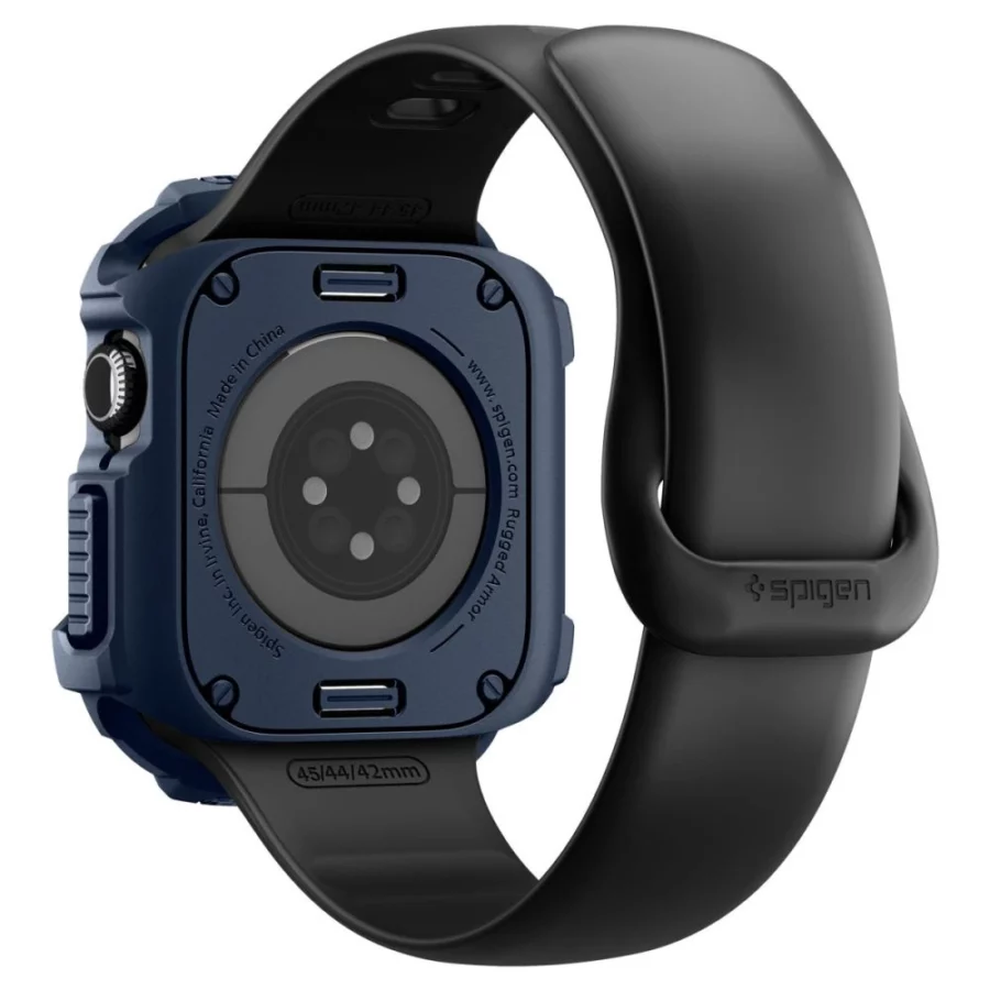 Etui Spigen Rugged Armor na Apple Watch 42 mm - granatowe