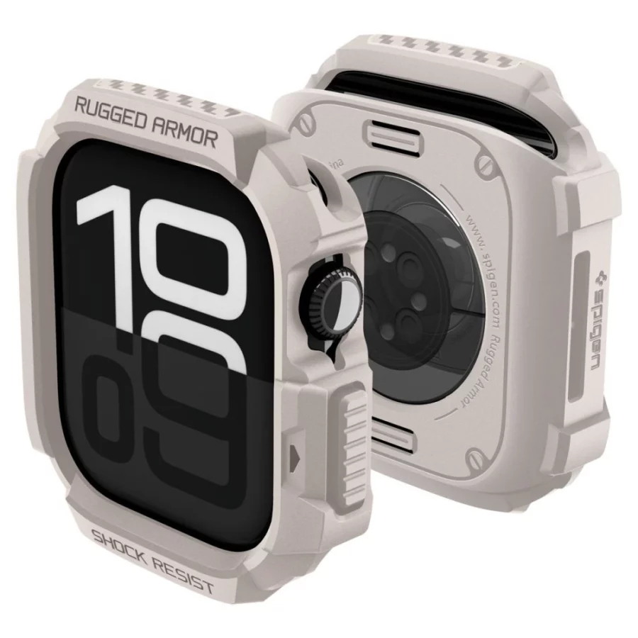 Etui Spigen Rugged Armor na Apple Watch 42 mm - beżowe