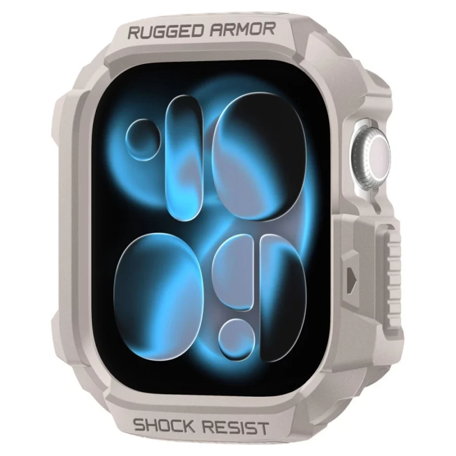 Etui Spigen Rugged Armor na Apple Watch 42 mm - beżowe