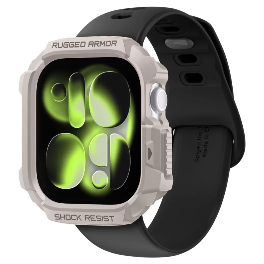 Etui Spigen Rugged Armor na Apple Watch 42 mm - beżowe
