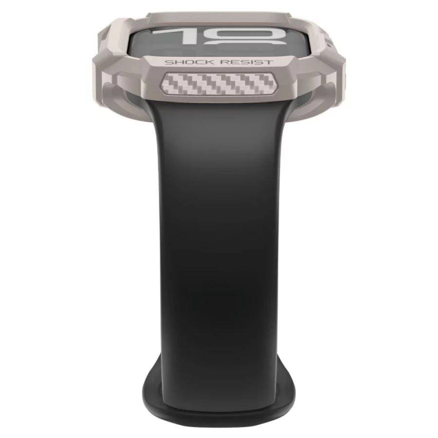 Etui Spigen Rugged Armor na Apple Watch 42 mm - beżowe