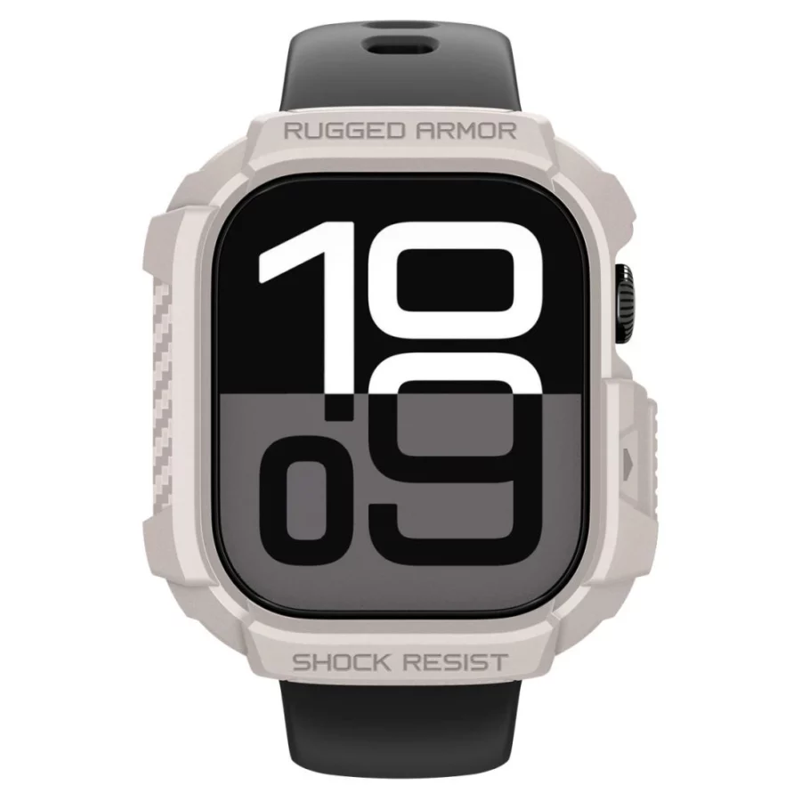 Etui Spigen Rugged Armor na Apple Watch 42 mm - beżowe