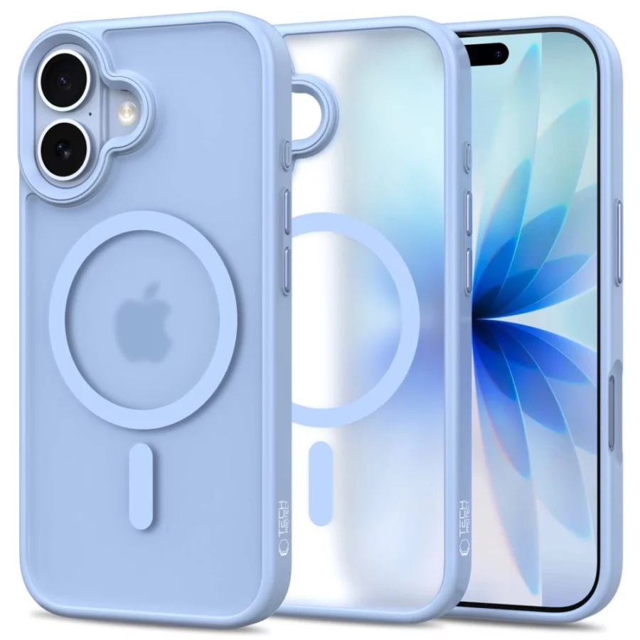 Etui Tech-Protect MagMat MagSafe na iPhone 17 - niebieskie