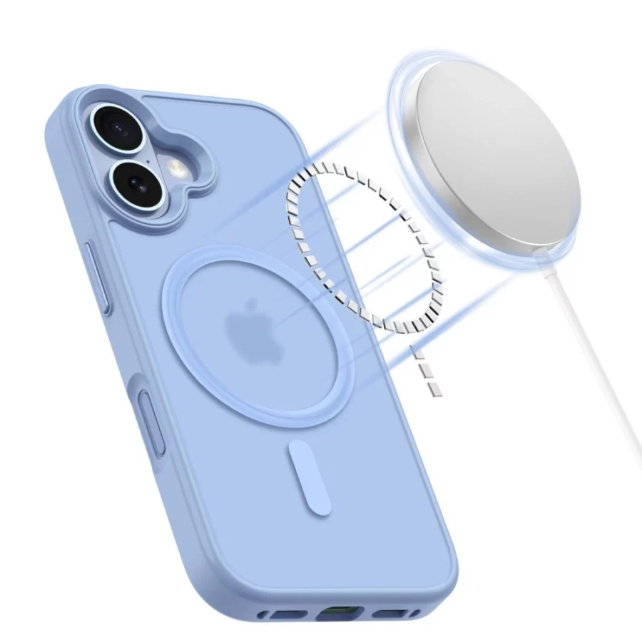 Etui Tech-Protect MagMat MagSafe na iPhone 17 - niebieskie
