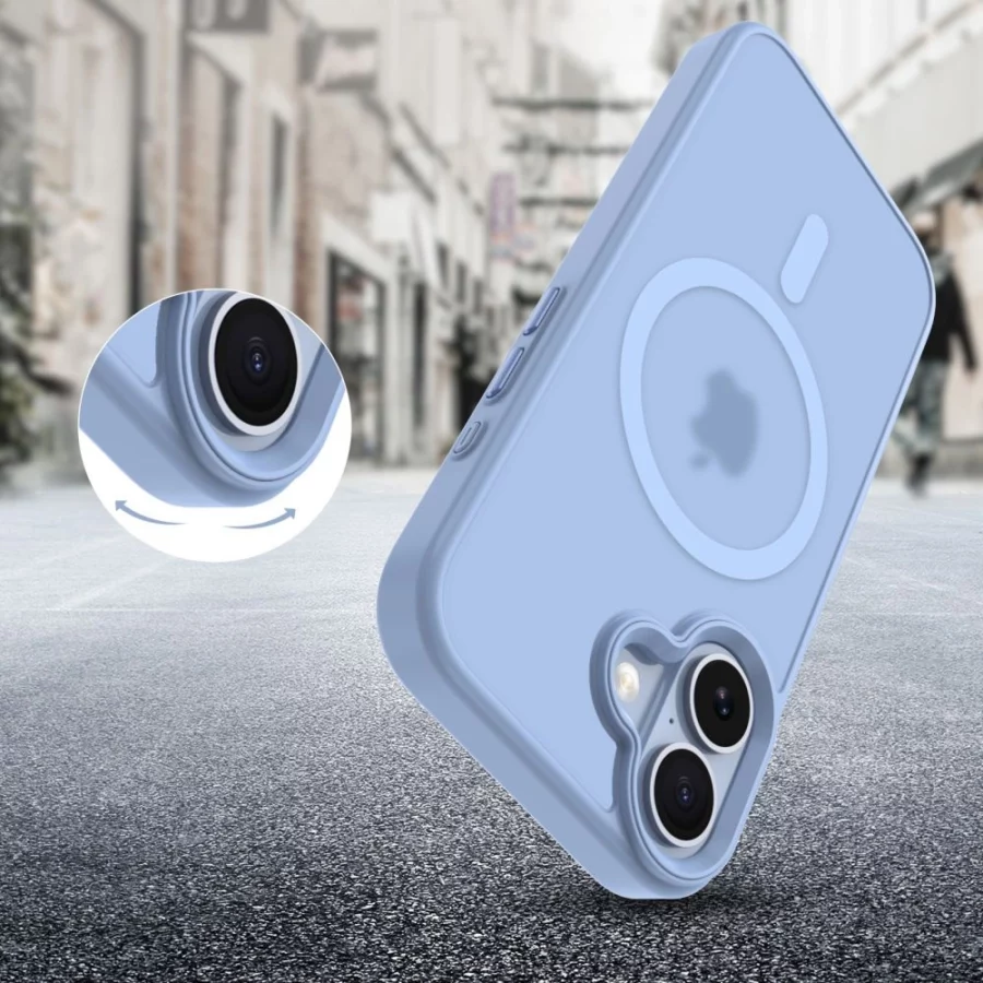 Etui Tech-Protect MagMat MagSafe na iPhone 17 - niebieskie