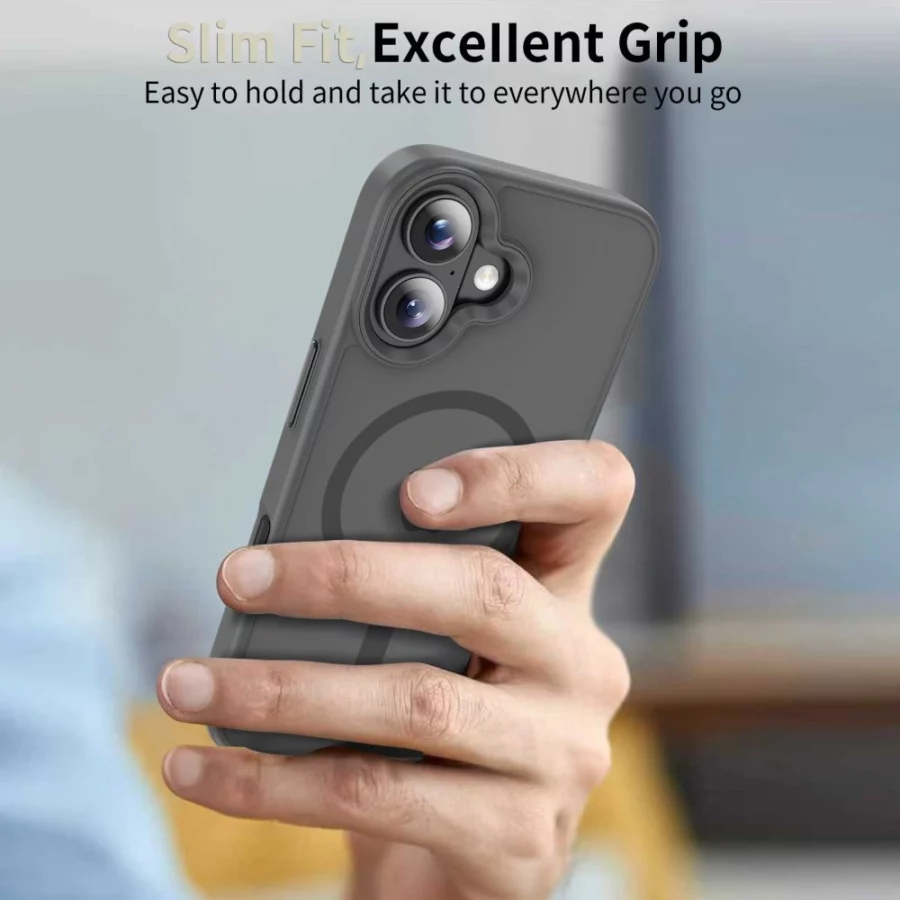 Etui Tech-Protect MagMat MagSafe na iPhone 17 - szare