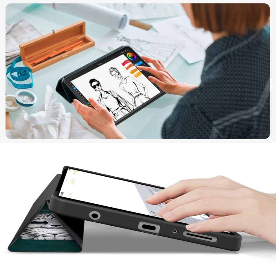 Etui TechProtect SmartCase na Samsung Galaxy Tab A9 / A11 8.7 X110 / X115 / X133 / X135 - zielone