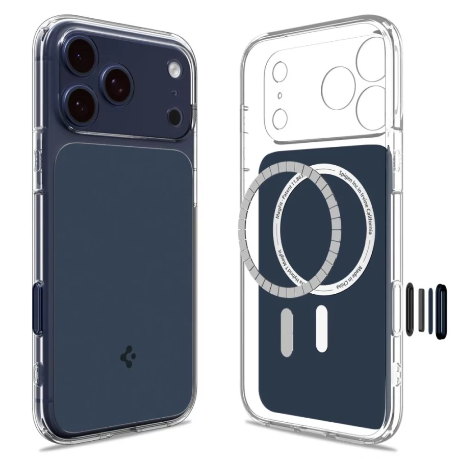 Etui Spigen Thin Fit MagSafe na iPhone 17 Pro Max - przezroczysto-granatowe