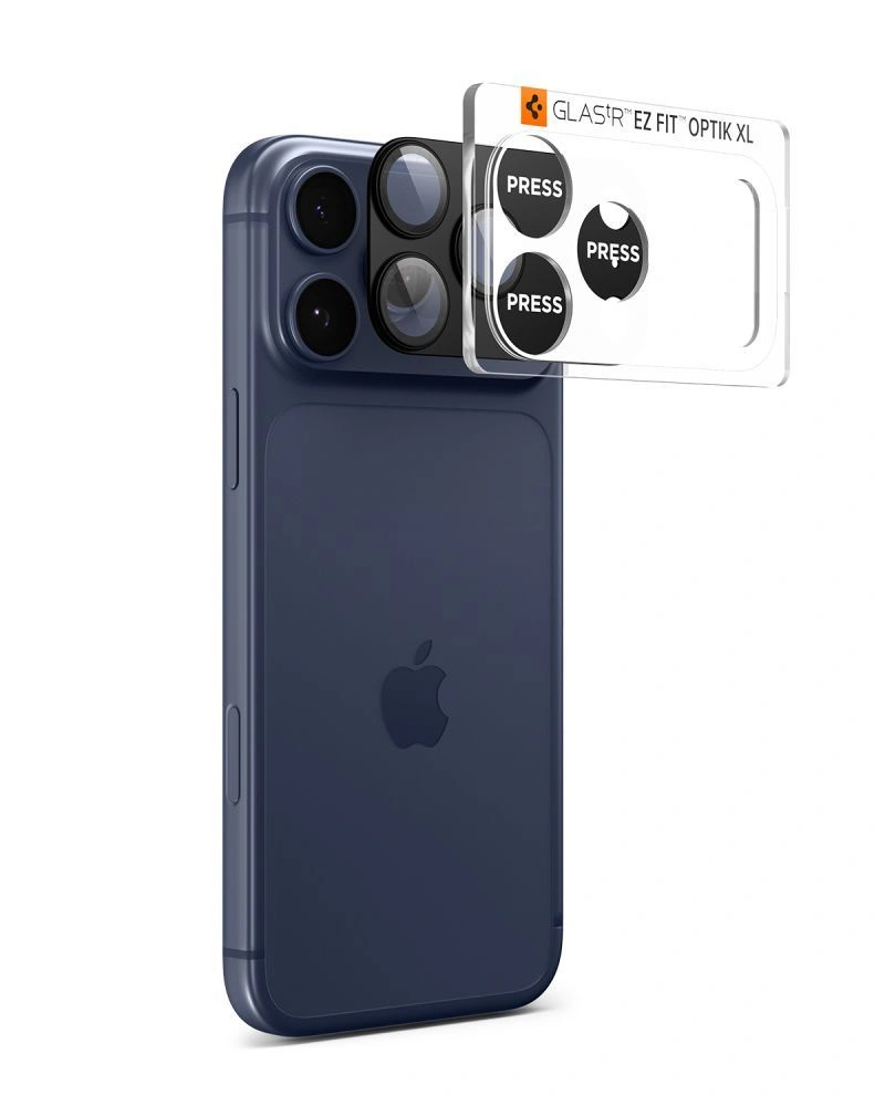 Szkło na obiektyw Spigen Optik Pro XL na iPhone 17 Pro Max - czarne