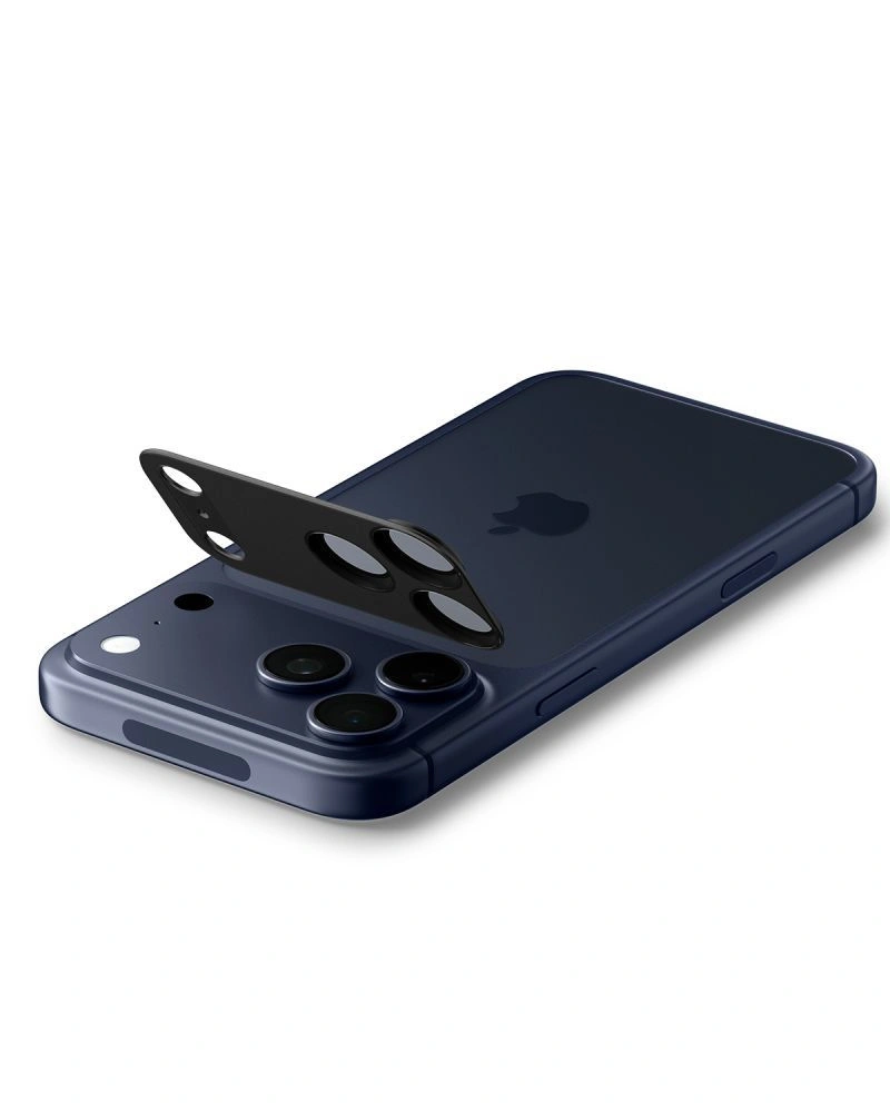 Szkło na obiektyw Spigen Optik Pro XL na iPhone 17 Pro Max - czarne