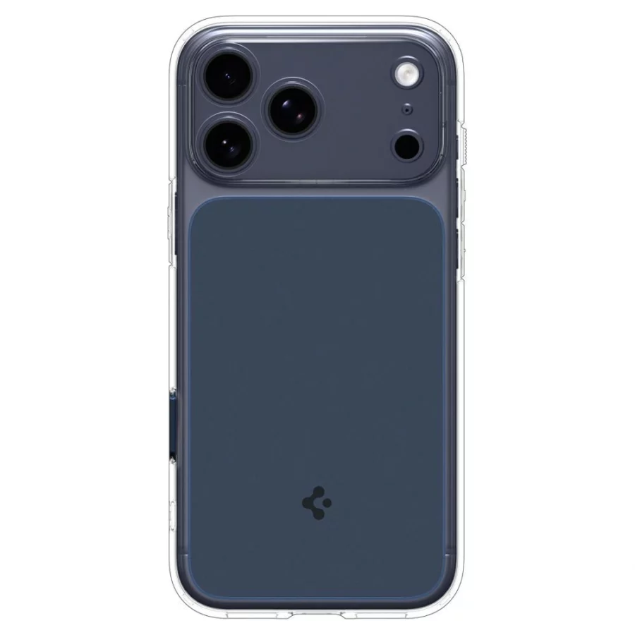 Etui Spigen Thin Fit MagSafe na iPhone 17 Pro - przezroczysto-granatowe