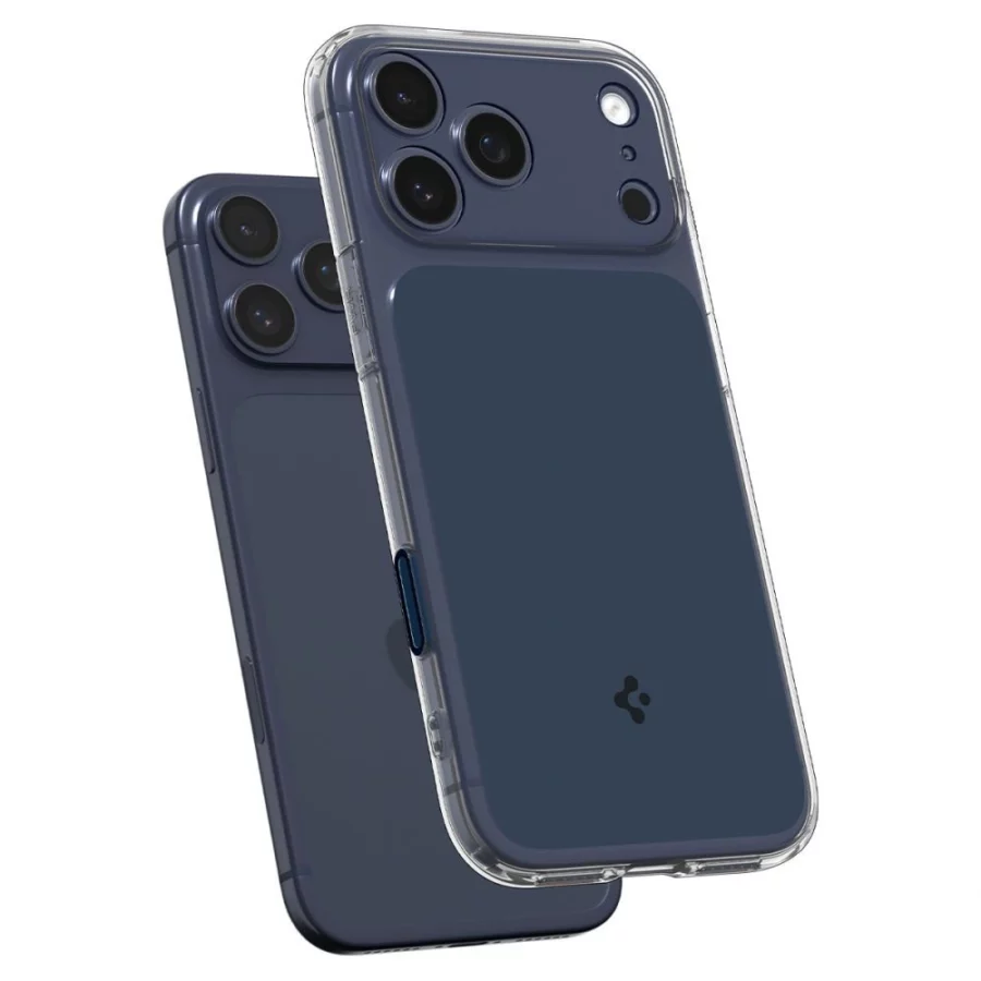 Etui Spigen Thin Fit MagSafe na iPhone 17 Pro - przezroczysto-granatowe