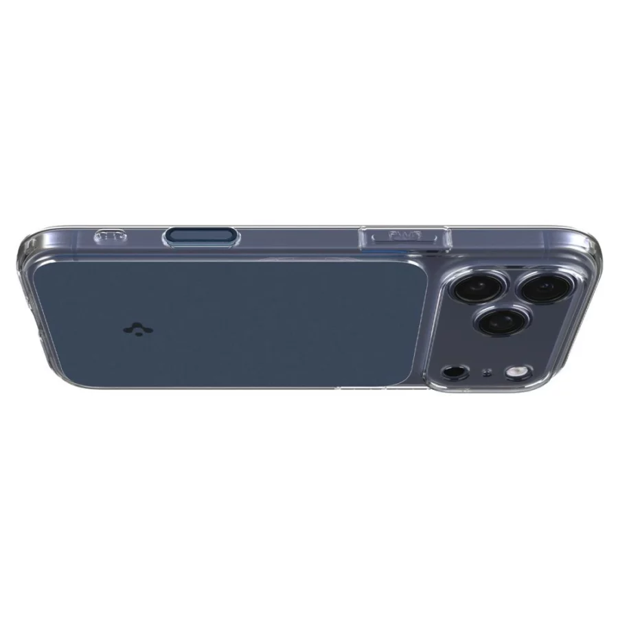 Etui Spigen Thin Fit MagSafe na iPhone 17 Pro - przezroczysto-granatowe