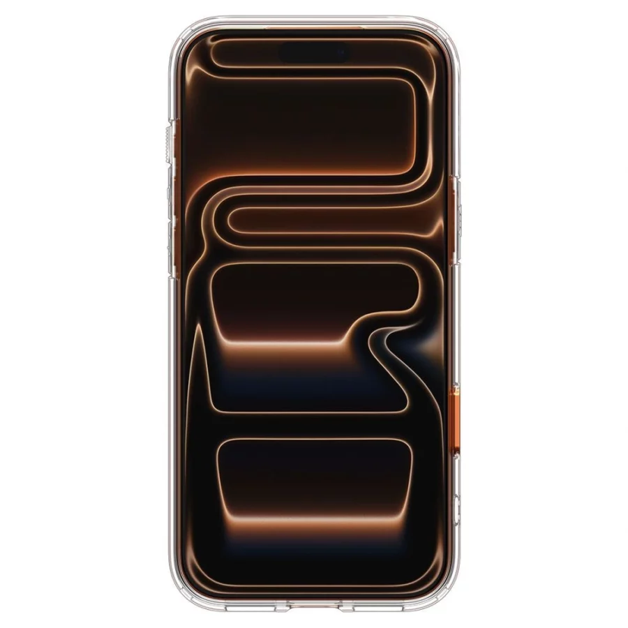 Etui Spigen Thin Fit MagSafe na iPhone 17 Pro - przezroczysto-pomarańczowe