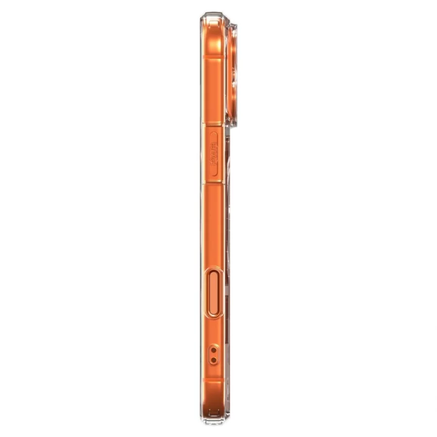 Etui Spigen Thin Fit MagSafe na iPhone 17 Pro - przezroczysto-pomarańczowe