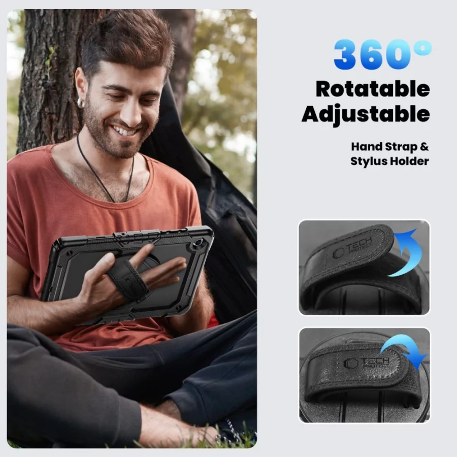 Etui Tech-Protect Solid na Samsung Galaxy Tab A9+ / A11+ Plus 11.0 X210 / X215 / X216 / X230 / X235 / X236 - czarne