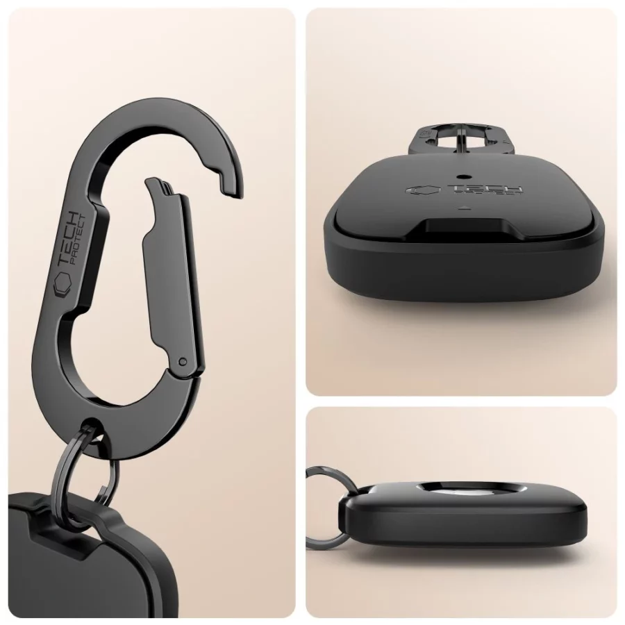 Etui Tech-Protect Velar na Apple AirTag 1 / 2 - czarne