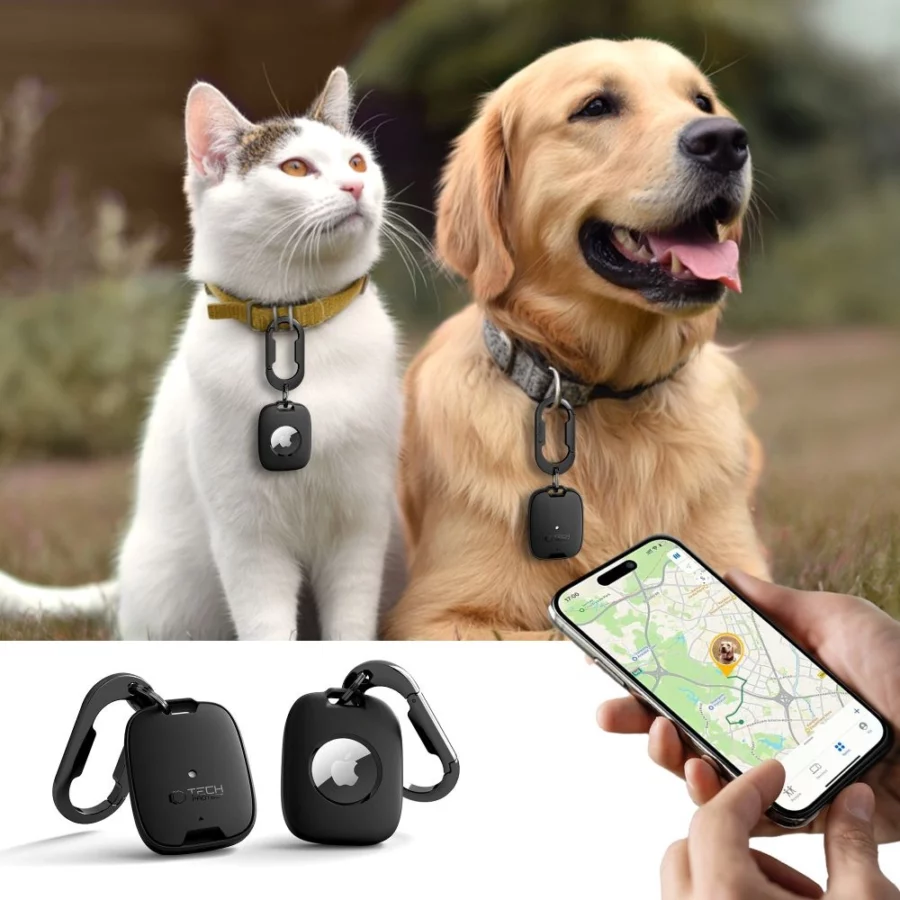 Etui Tech-Protect Velar na Apple AirTag 1 / 2 - czarne