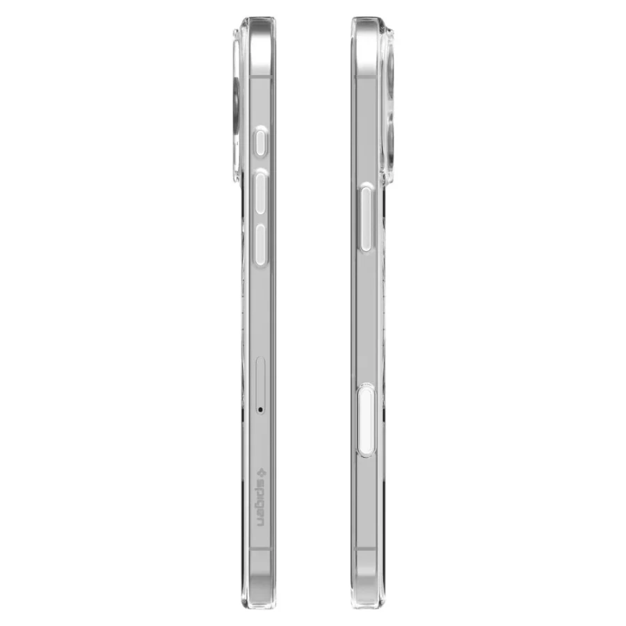Etui Spigen Thin Fit MagSafe na iPhone 16 Pro Max - przezroczysto-białe