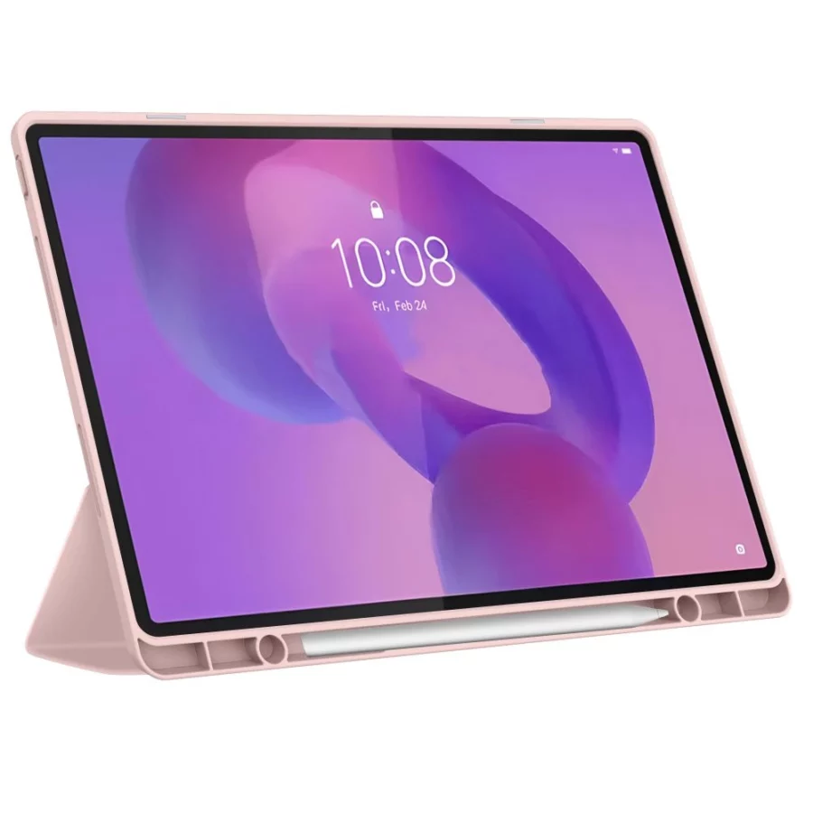 Etui TechProtect SmartCase Pen na Lenovo Idea Tab Plus 12.1 TB-361 - różowe