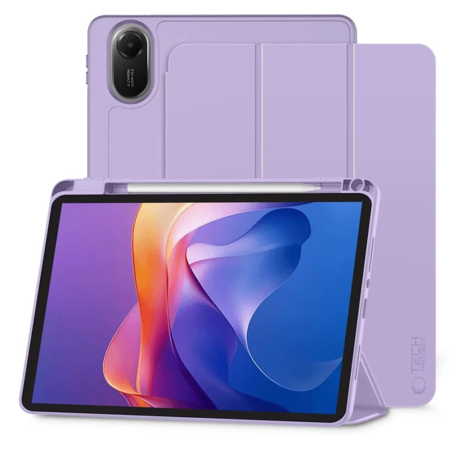 Etui Tech-Protect SmartCase Pen na Xiaomi Redmi Pad 2 11.0 - fioletowe