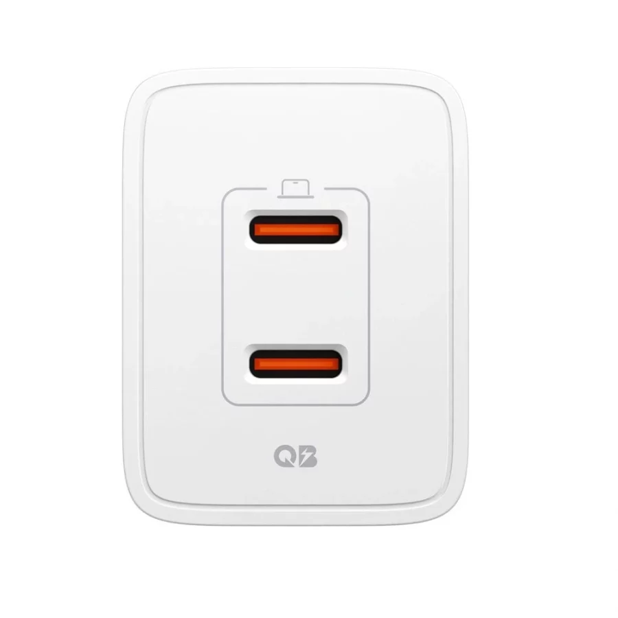 Ładowarka sieciowa Spigen Essential EE472EU 2-porty USC-C 47W - biała