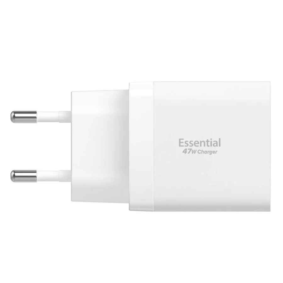 Ładowarka sieciowa Spigen Essential EE472EU 2-porty USC-C 47W - biała