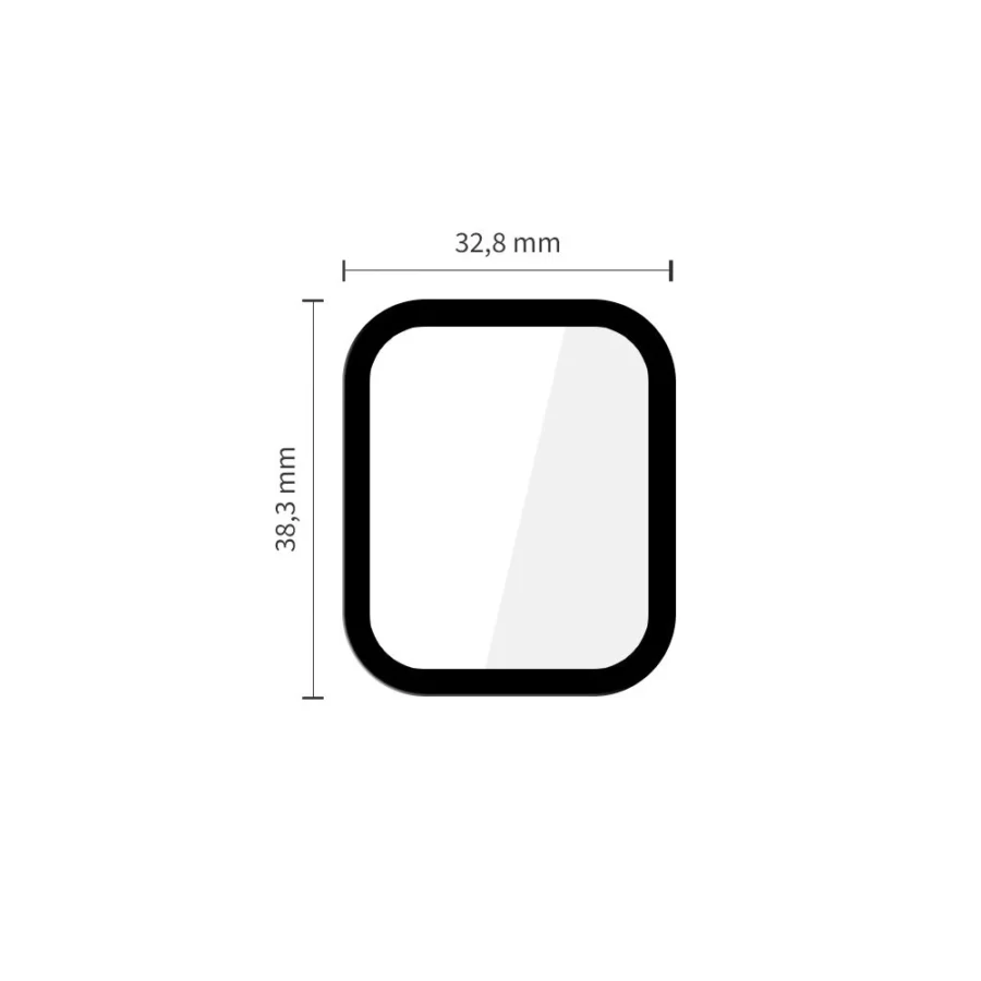 Szkło Tech-Protect Glass Flex+ 2-pack na Apple Watch 40 mm - czarne