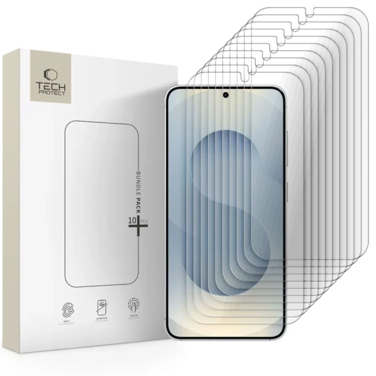 CLEAR Szkło Hartowane Tech-Protect Bundle 10-pack na Samsung Galaxy S24/S25