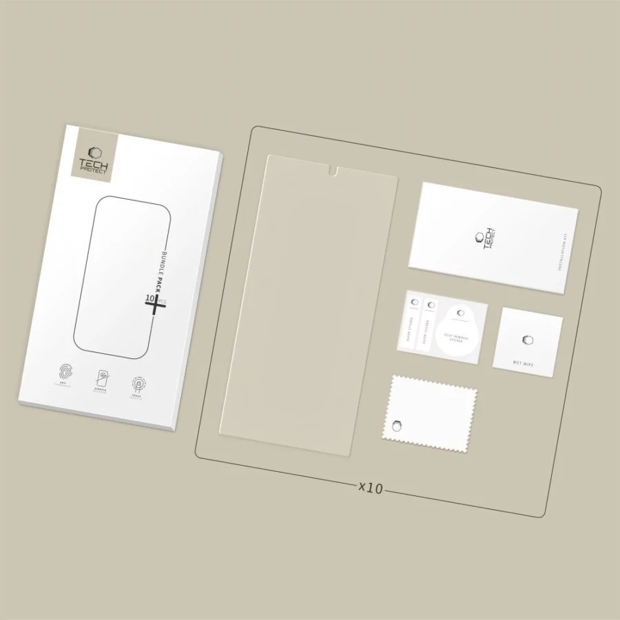 Szkło Hartowane Tech-Protect Bundle 10-pack na Samsung Galaxy S24